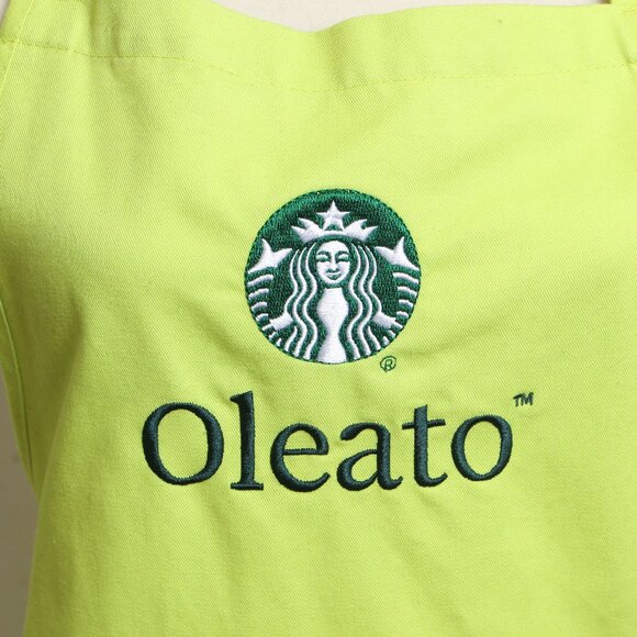 Starbucks Coffee Oleato Apron Official Barista Lime Green - Picture 5 of 5